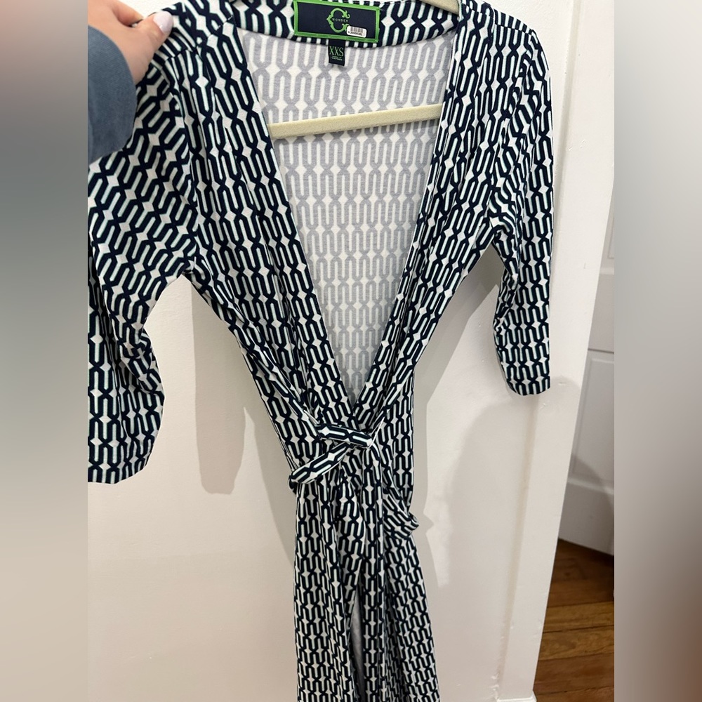C Wonder Cotton Midi Wrap Dress